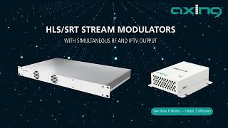 AXING IP Stream Modulators | HLS, SRT, UDP to DVB-C/T &amp; IPTV | UIM 4-01H &amp; UIM 20-05H