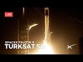 A SpaceX Falcon 9 Rocket Launches the Turksat 5A Communications Satellite