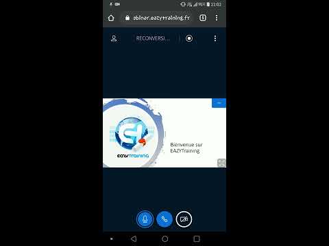 EAZYTraining: connexion aux webinaire (cas d'un téléphone Android)