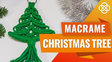 Macrame Christmas Tree Ornament - Easy DIY Tutorial for Beginners