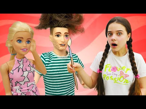 Игры для девочек в куклы Барби! Барби и Кен готовятся к свадьбе подруги Барби! САЛОН КРАСОТЫ БАРБИ!