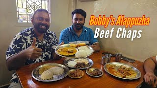 മണിപ്പുട്ട് കിട്ടിയില്ല ബീഫ് ചാപ്സ് കിട്ടി | Beef chaaps + patthiri - Alappuzha Bobby's Restaurant