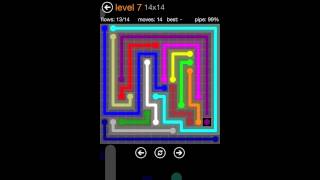 Flow - 14x14 Level 7 Walkthrough