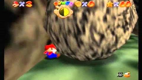 Super Mario 64 - Walkthrough - Stage 6 - Hazy Maze Cave - Star 6