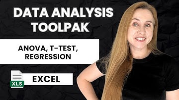 T-test, ANOVA test, Regression in Excel