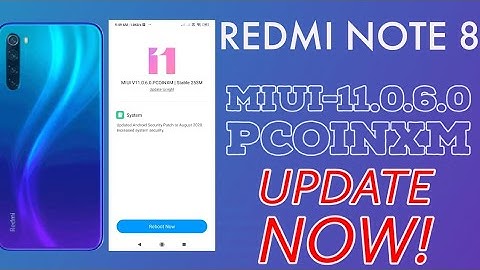 NEW MIUI UPDATE FOR REDMI NOTE 8