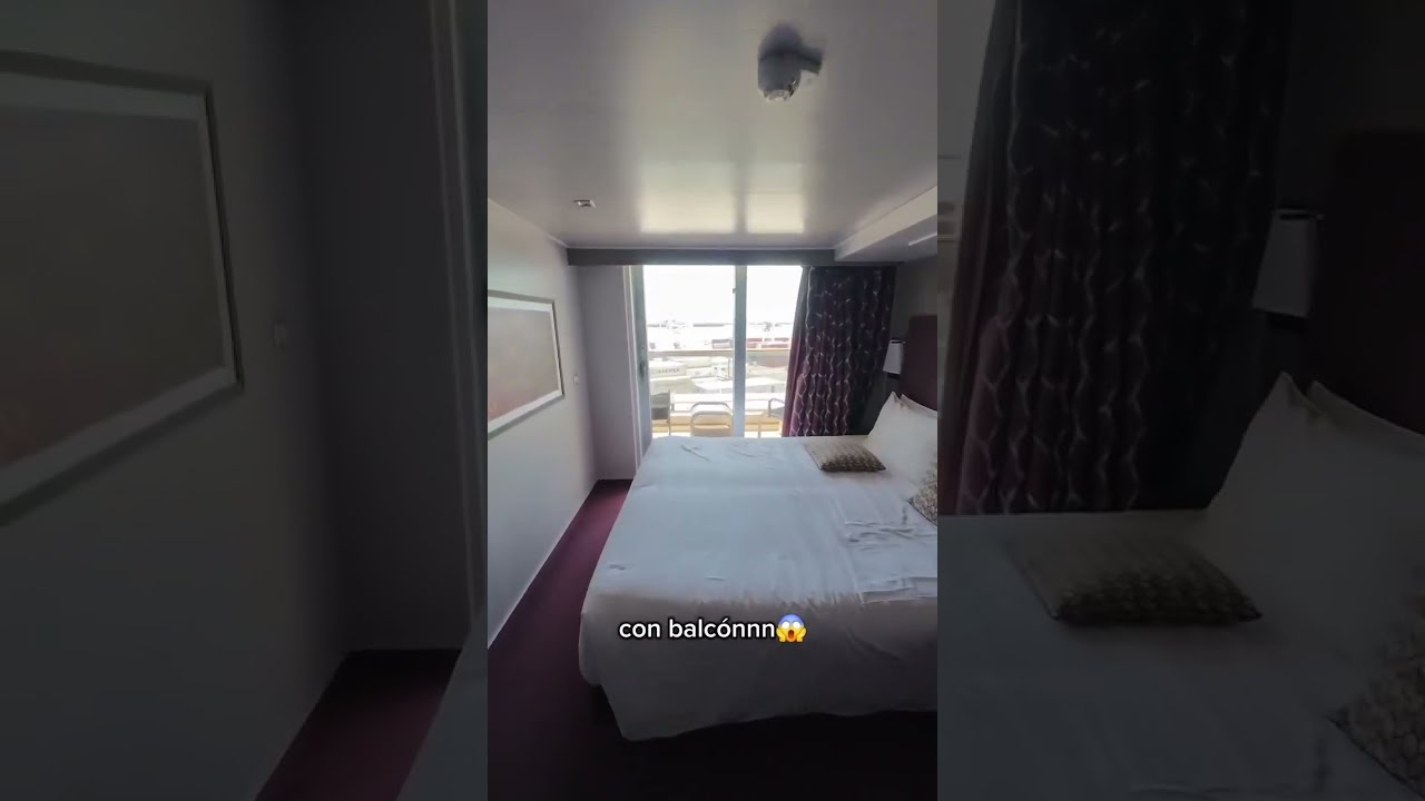 Tour de nuestra cabina con balcón en el MSC Seaside!🛏️ Cruzamos el atlántico de la mejor manera