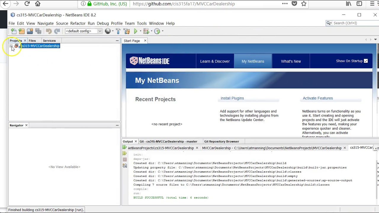 github com and NetBeans - YouTube