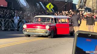 Cleetus McFarland destroys the Chevy limo in mooresville in honor of Greg Biffle
