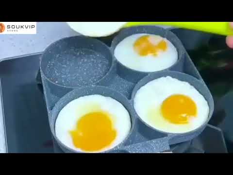 فيديو تجربة مقلاة كبيرة غير لاصقة بمقبض