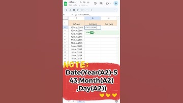 วิธีแปลง คศ ให้เป็น พศ ใน #googlesheets #googlesheetstips