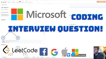 MICROSOFT Coding Interview Question - Search in a Binary Search Tree | LeetCode