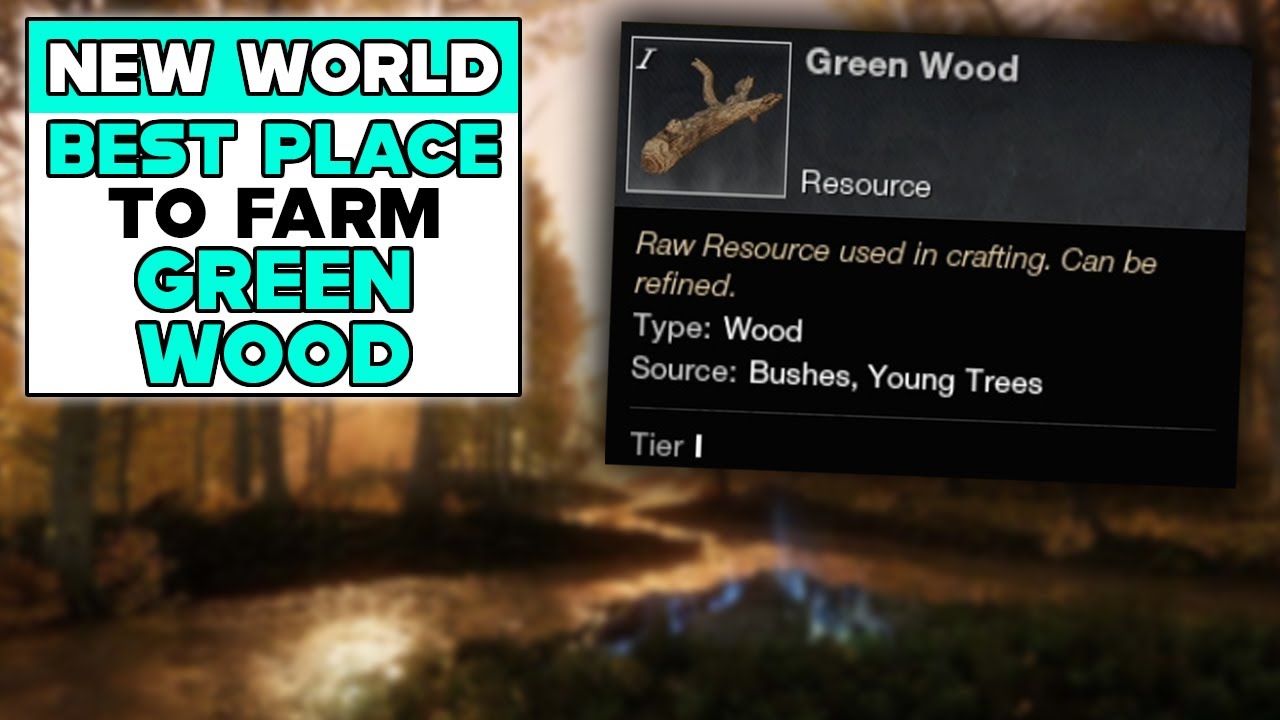 NEW WORLD BEST PLACE TO FARM GREEN WOOD *2023* YouTube