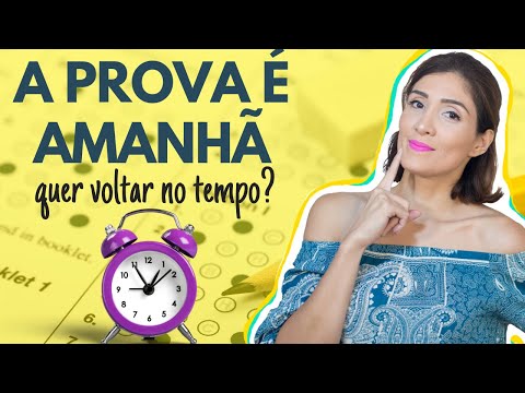 SE A PROVA FOSSE AMANHA (aprenda a relaxar)