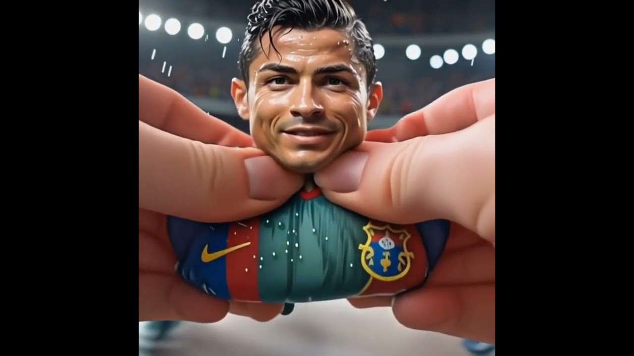"When Ronaldo Faces the Legendary Squish Grip! 😂🖐️"
