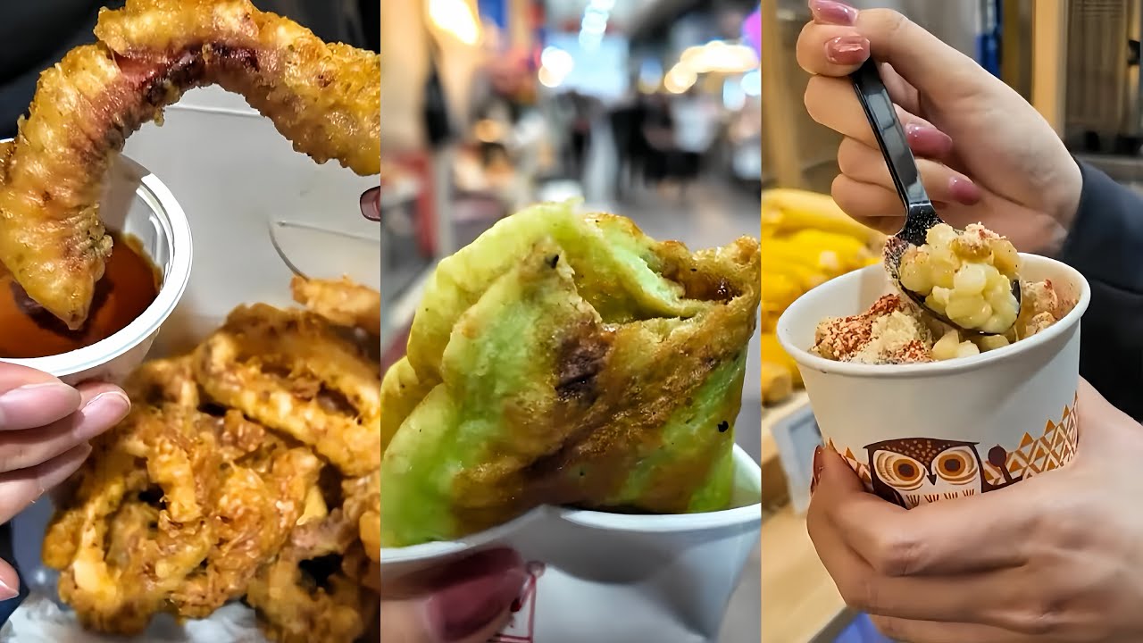 Food Reviewer KOREA ăn gì thì mình ăn nấy tại chợ Sinpo