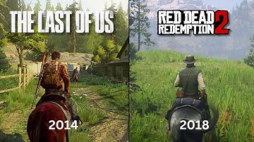 The Last Of Us Part 1 Remastered Vs Red Dead Redemption 2 - Gameplay and Details Comparison