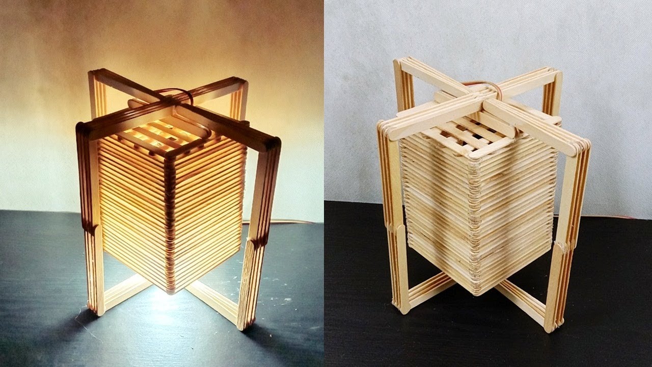 Cara Mudah Membuat Lampu Tidur dari Stik Es Krim