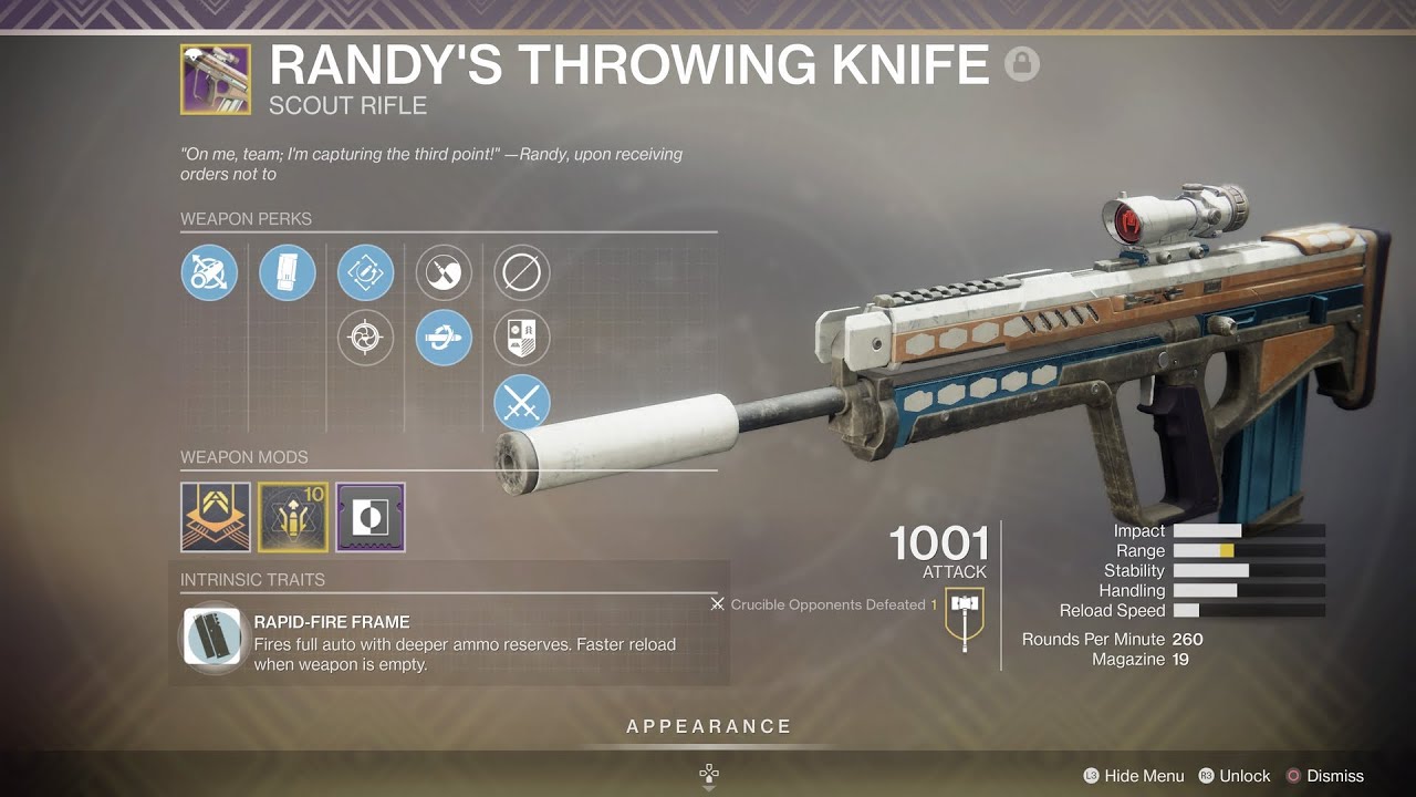 Road to Randy's Throwing Knife 2 Destiny 2 Season of the Worthy YouTube