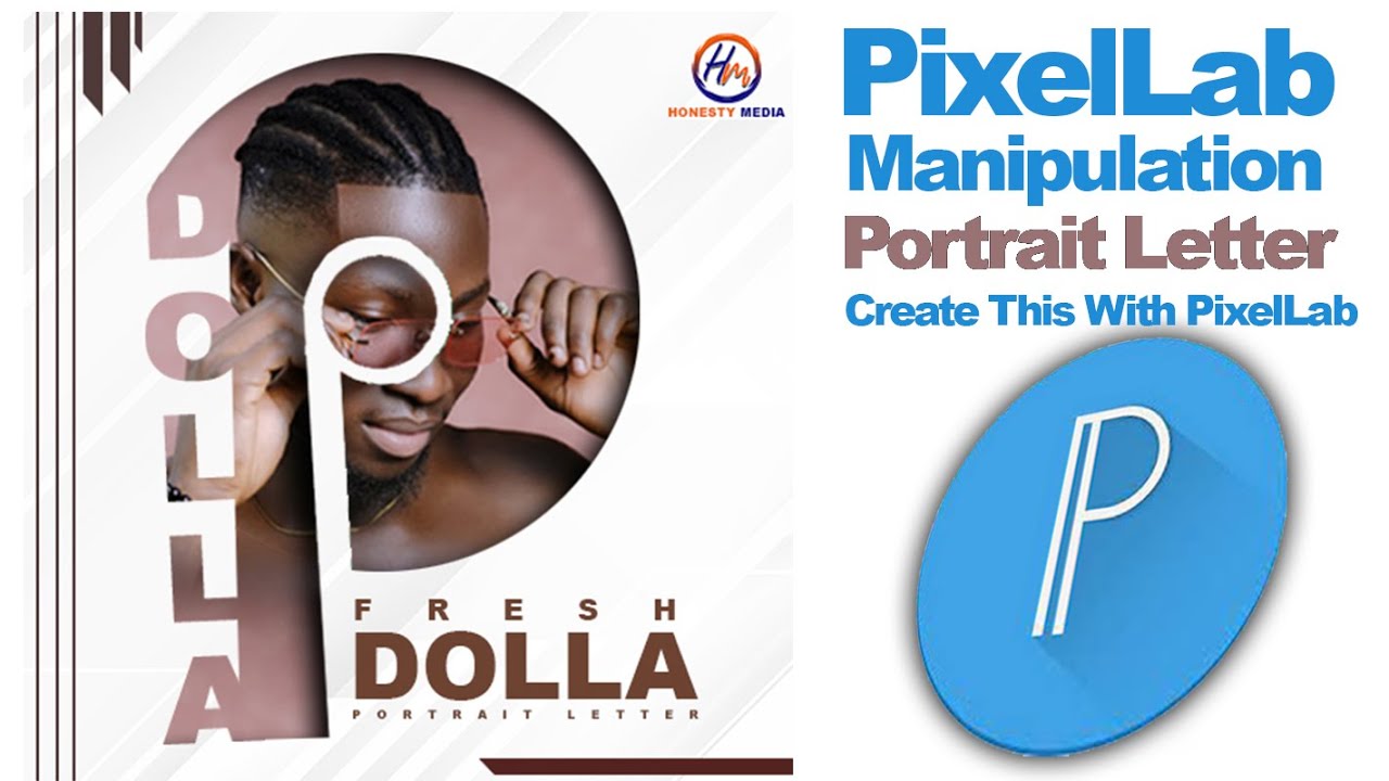 How To Create Letter Portraits With Pixellab | Text Masking Effect ...