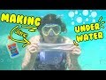 MAKING SLIME UNDER WATER CHALLENGE IN MY POOL! ~ is it possible
