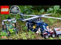 Histoire Lego Jurassic World Poursuite de Blue en Hélicoptère Jouet Toy Review Kids Dinosaure 75928