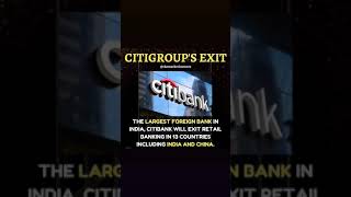 CITI BANK EXITS INDIA AND 13 OTHER COUNTRIES #STOCKMARKETNEWS #PNWINVESTMENTS #CITIBANK