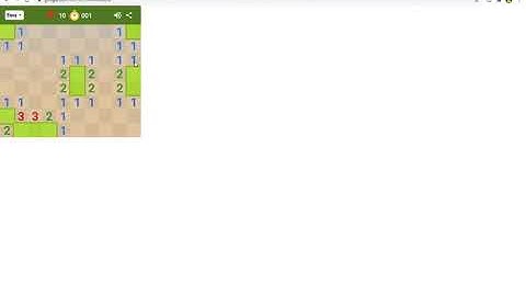 Google Doodles Minesweeper Easy - 1 Second