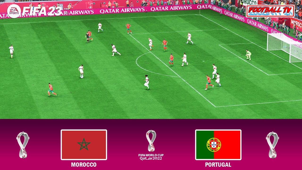 FIFA 23 - Morocco vs Portugal - FIFA World Cup Qatar 2022 - Quarter Final - PC Gameplay - Full Match