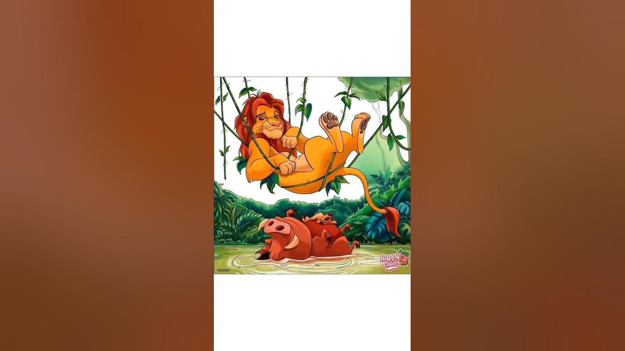 Hakuna Matata, It Means No Worries For The Rest Of Your Days! #thelionking #disney #happycolor