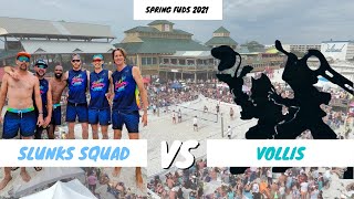 Slunks Squad vs Vollis - Semifinals - Spring Fuds Beach Volleyball Tournament 2021