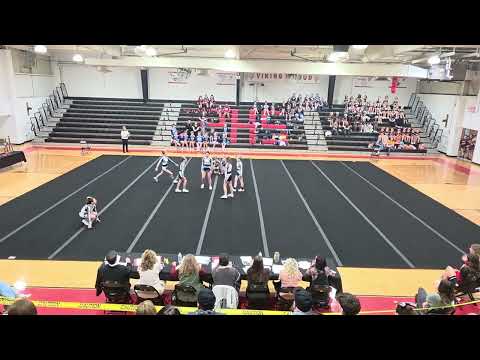 Romney Middle School at Petersburg Pom Pom Cheer Competition 2026 🤍💙