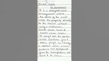 Direct lease | types of lease | commerce | ugc net | shorts | m.com | b.com | punchnotes 11