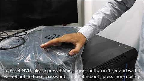 Dahua Decoder NVD0905DH-4I-4K: Reset Method
