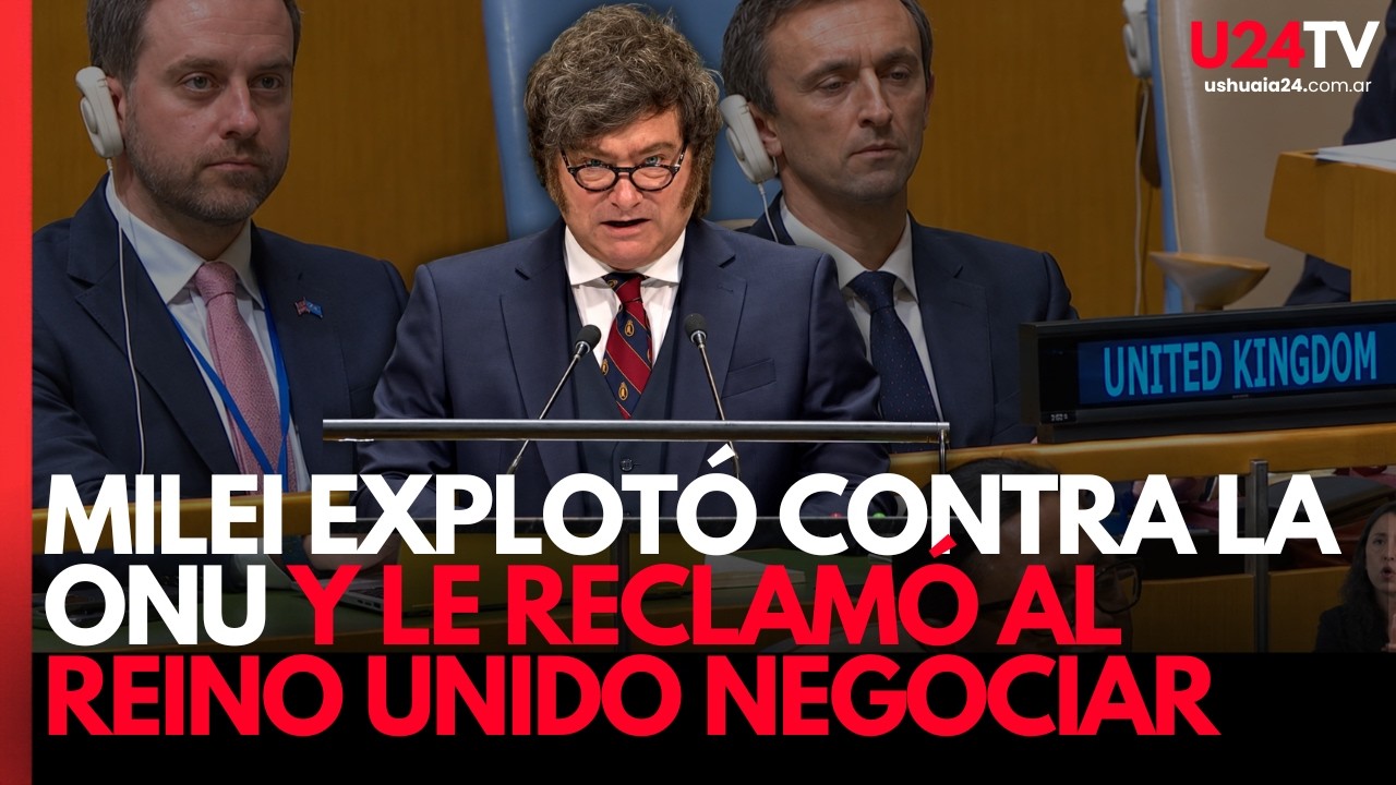 "Se convirtió en una organización inútil": El furioso reclamo de Milei en la ONU por Malvinas