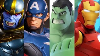 Marvel Avengers Iron Man, Hulk vs Thanos Battle! Captain America, Spider-Man, Hulkbuster, Thor!