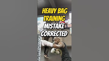 Heavy bag training mistake corrected #punchbagworkout #heavybag #boxing #boxingtips #boxingtutorial