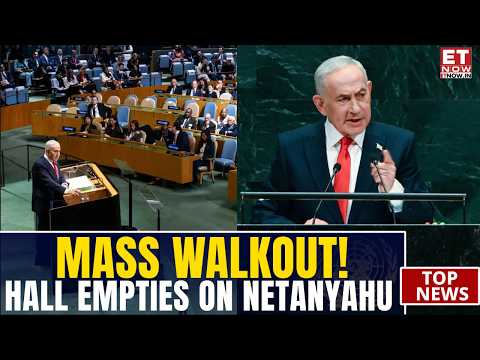 UNGA's VIRAL Walkout As Netanyahu Takes Stage: Israeli PM Hits Back At Delegates | Top News | ET Now