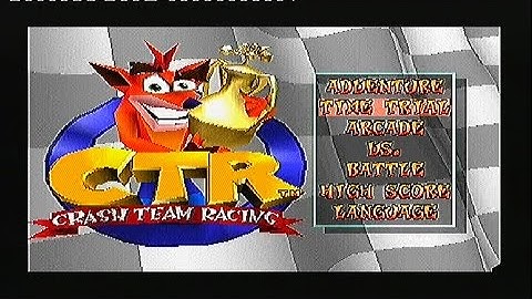 CTR time trial mystery caves