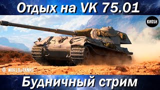 VK 75.01 (K) -  Тест танка  -  Будничный стрим