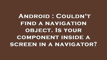 Android : Couldn