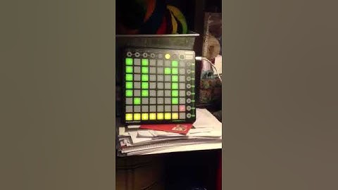 Visual feedback from ableton live using novation launchpad