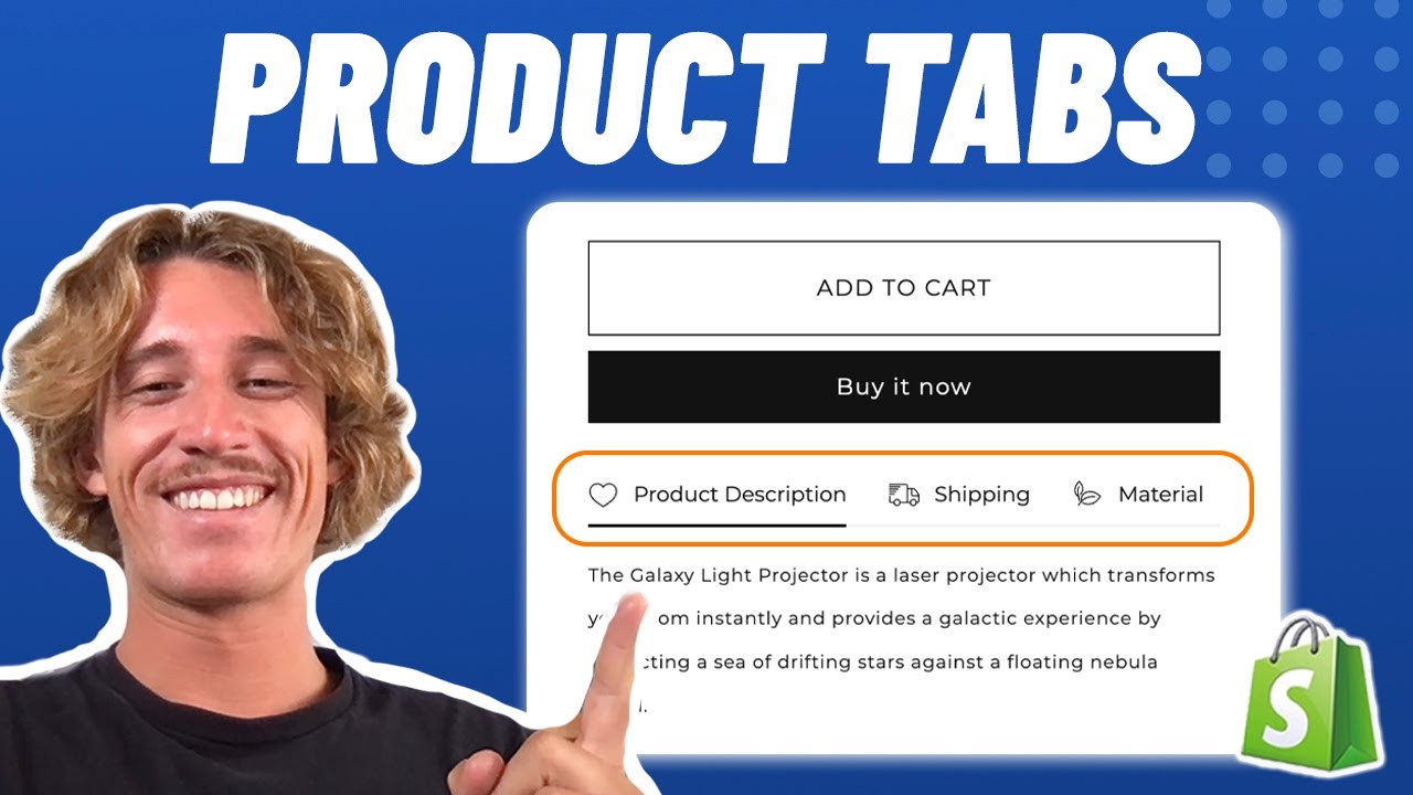 Add Product Tabs to Shopify in 2026 | Dawn Theme - YouTube
