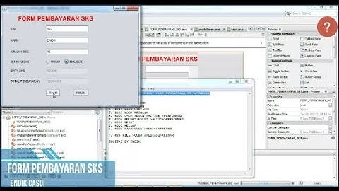 CARA MEMBUAT FORM PEMBAYARAN DENGAN JAVA NETBEANS
