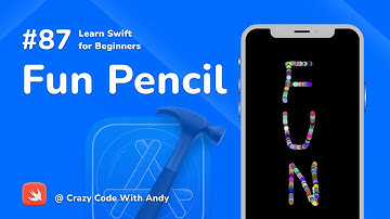 87. Fun Pencil - UIView & UILongPressGesture - Learn Swift For Beginners
