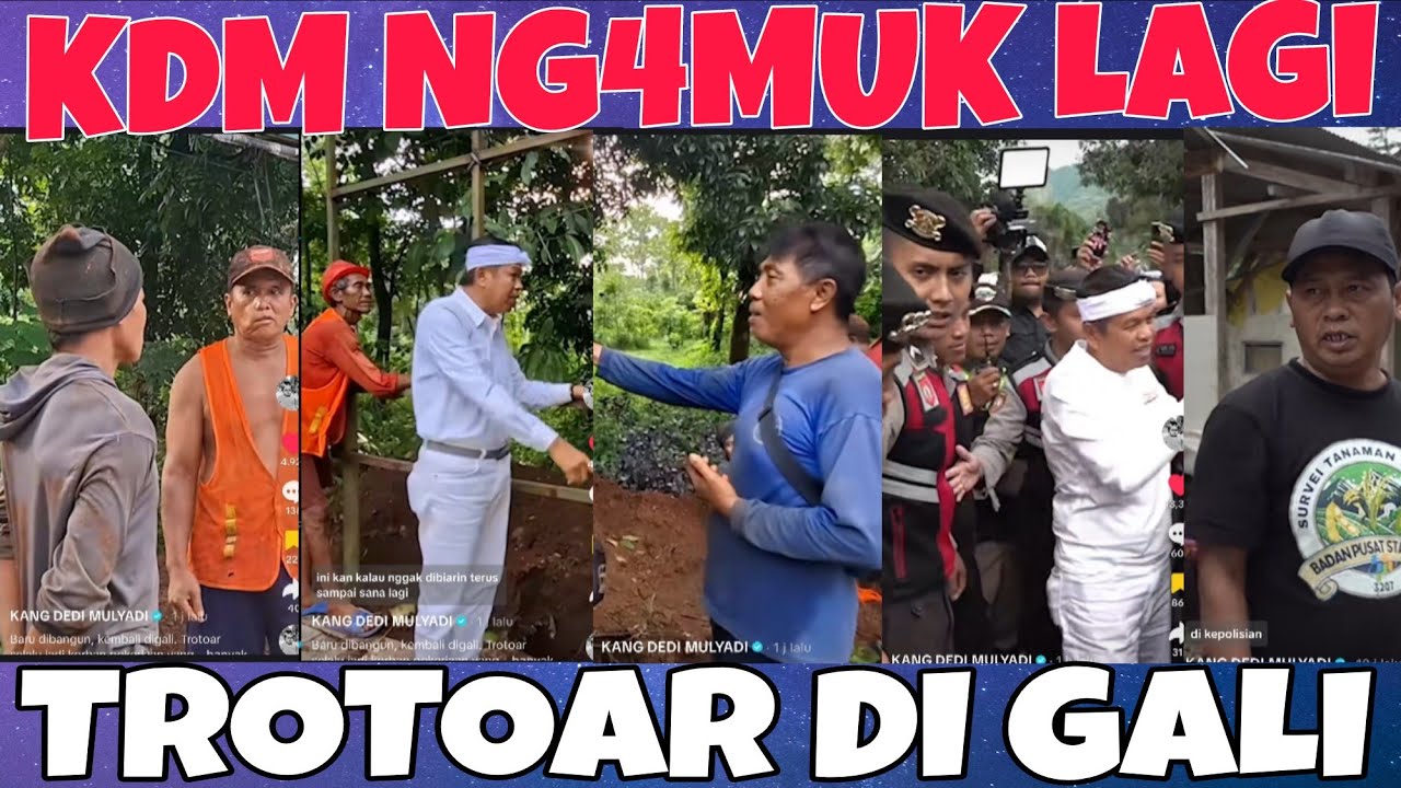 KDM GMN GAK NG4MUK,,, TROTOAR JALAN BARU JADI,MALAH DI GALI LAGI..!!!!!