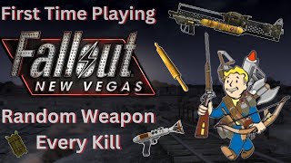 First Time Ever Playing Fallout New Vegas - But Every Kill Randomizes My Weapon