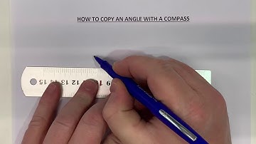 How to copy an angle with a compass