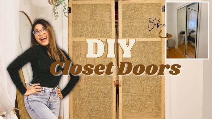 DIY CLOSET DOORS FOR UNDER $50 - Tight Budget? No problem!