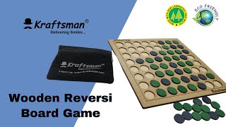 Kraftsman Wooden Reversi Board Game | 2 Players Board Game for All Age Groups @ikraftsman screenshot 5